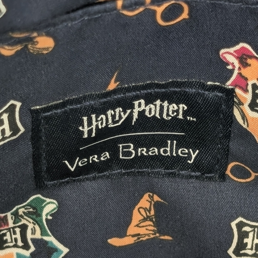 Harry Potter X Vera Bradley Home To Hogwarts Blue Quilted Bag Cloth Washable - Picture 12 of 12